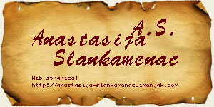 Anastasija Slankamenac vizit kartica